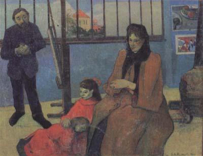 The Sudio of Schuffenecker or The Schuffenecker Family (mk07), Paul Gauguin